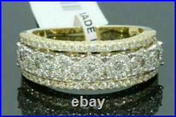 10K 925 Silver1.7CT Men's Diamond Engagement Wedding Pinky Ring Band