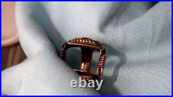 10k Yellow Gold Vintage/Antique men's signet ring. Rare style, Stamped PSCo