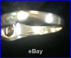 14K Yellow Gold VINTAGE Men's Ring With Diamond Center SZ 9 4.9 Grams