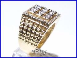 14k SOLID REAL GOLD VINTAGE Men ring Yellow 11.4g Size 9.5 8.5 9 10 11