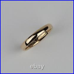 1930s Vintage 14k Yellow Gold Womens/Mens/Unisex Band Ring Size 8