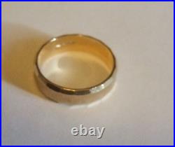 1960's Gold Wedding Band 14K Size 9 1/2 Estate Jewelry