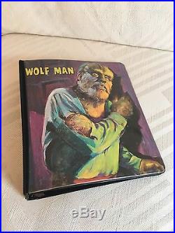 1960's Hasbro Wolf Man Three Ring Binder Vintage Rare
