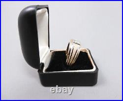 1960's Vintage IB Goodman 14K Gold. 34 Carat Men's / Unisex Diamond Ring 6.2 Gms