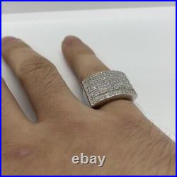 1.50Ct Round Lab Created Diamond Men's Wedding Pinky Ring 14K White Gold Plated
