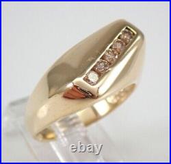 2.00Ct Round Cut Vintage Men's Moissanite Wedding Ring 14K Yellow Gold Plated