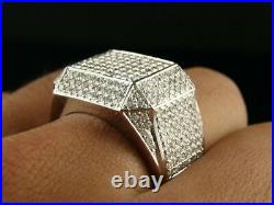 2.30ct Round Cubic Zirconia Men's Pinky Band Wedding Ring 925 Silver