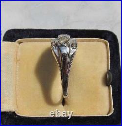 2.50 Ct Round Cut Diamond 14K White Gold Over Vintage Art Deco Engagement Ring