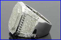 925 Silver 2CT Men's Simulated Diamond Engagement Wedding Pinky Solid Ring