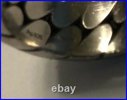 Authentic Vintage Gucci Ring Sterling Sliver Ring Mens US 7.5 Rare Chain Link
