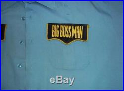 BIG BOSS MAN Ring Used Worn Shirt from Match withHulk Hogan! WWF WWE Vintage Rare