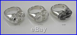 BMW Motorcycle Vintage Airhead Sterling Silver Scale Replica Mens Ring R69 R69S