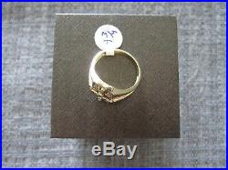 Beautiful vintage mens ring 10K GOLD Christ on the Cross size 9 3/4 very good
