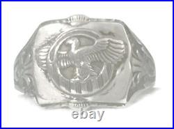 Eagle Ring or Band Vintage Sterling Silver Size 11.50 Men