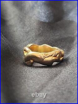 Extremely rare antique French erotic ring 18k, mid to late 19th century