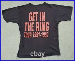 Guns N Roses 1991 Tour vintage shirt Civil War Get In The Ring RaRe
