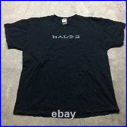 HALO 2 VTG Y2K 2000s Microsoft XBOX Original T Shirt 2 Sided Promo Video Game XL