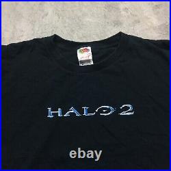 HALO 2 VTG Y2K 2000s Microsoft XBOX Original T Shirt 2 Sided Promo Video Game XL
