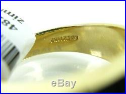 Handsome Vintage 14k Yellow Gold Natural 1.00ctw Diamond Mens Ring 9.7g eb4829