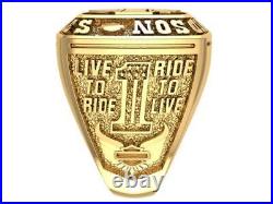Harley Davidson 925 Solid sterling Silver Men's Biker Rider Gift Ring All Sizes
