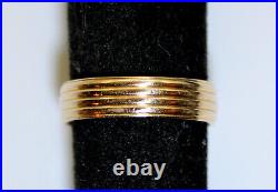 Heavy Vintage 14K Gold 6mm Comfort Fit Men's Wedding/Promise Band/Ring, Size10