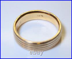 Heavy Vintage 14K Gold 6mm Comfort Fit Men's Wedding/Promise Band/Ring, Size10
