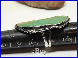 Huge Old Pawn Men's Vintage Navajo Royston Turquoise Sterling Silver Ring (s 8)