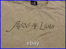 LORD OF THE RINGS FOTR vintage 2001 rare promotional movie t-shirt Adult XL