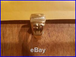MIT Class Ring Vintage Balfour 10K Yellow Gold Mens Excellent Condition