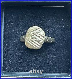 Medieval Men's Ring 11th-12th Century SIZE 10 Professionally Restored COA