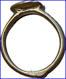 Medieval Men's Ring 11th-12th Century SIZE 10 Professionally Restored COA