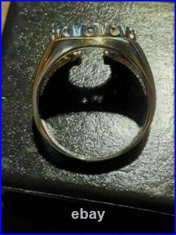 Men's 1.95 Carat Round Cut Lab-Created 14K White Gold Horseshoe Engagement Ring