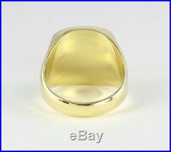 Men's Gents Vintage 14Ct 14K Gold Signet Ring With Carnelian