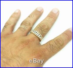 Men's Vintage 0.25ct Diamond Ring 14k Solid Yellow Gold Band Size 11