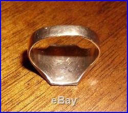 Men's Vintage 10 KT Gold Masonic Ring 6.4 grams SIZE 9