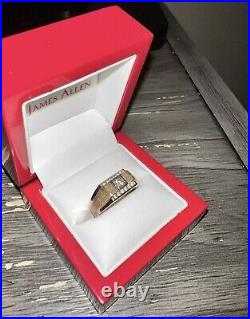 Men's Vintage 14K YG/WG Natural Diamond Ring