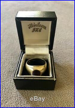 Men's Vintage 18K Solid Gold 2 1/4 Ctw Ruby Ring Size 8