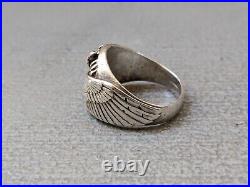 Men's Vintage Keepsake Sterling Silver Ring Eagle Size 11.5 Bird USA 18.8g Biker