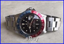 Men's Vintage Rolex PCG 1675 GMT. 6.9 Serial. Super Glossy Chapter Ring Dial