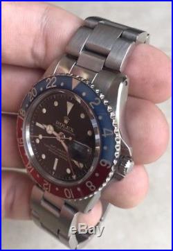 Men's Vintage Rolex PCG 1675 GMT. 6.9 Serial. Super Glossy Chapter Ring Dial