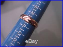 Men's/Women's 9ct Rose Gold Vintage Wedding Band Ring Size O Weight 2.8g Stamped