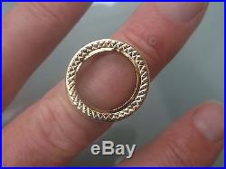 Men's/Women's Vintage Half-Sovereign Ring NO COIN Weight 3.79g Size R Stamped