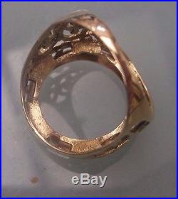 Men's/Women's Vintage Half-Sovereign Ring NO COIN Weight 3.79g Size R Stamped