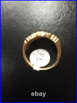 Mens 10k Black Hills Gold Vintage Ring Size 10.5