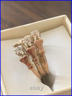 Mens Three Bones Vintage Ring