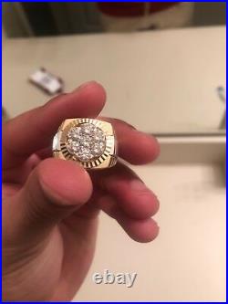 Mens Vintage 14k Gold 2.46 carat Diamond Ring (size 11) Never Worn