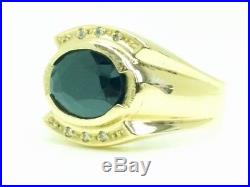 Mens Vintage 18kt Solid Yellow Gold Onyx Ring 9.8 Grams Size 11