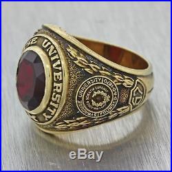 Mens Womens Vintage Estate 10k Gold BA Class Of 1957 Syracuse University Ring