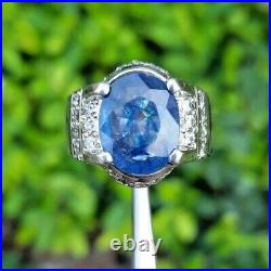 Natural Blue Sapphire Ring Natural Neelam Stone Ring Ceylon Sapphire Ring 925