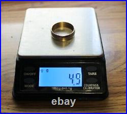 Nice Men's 14K Yellow Gold Vintage Estate Thick 6mm Wedding Band/Ring, Size 8.75